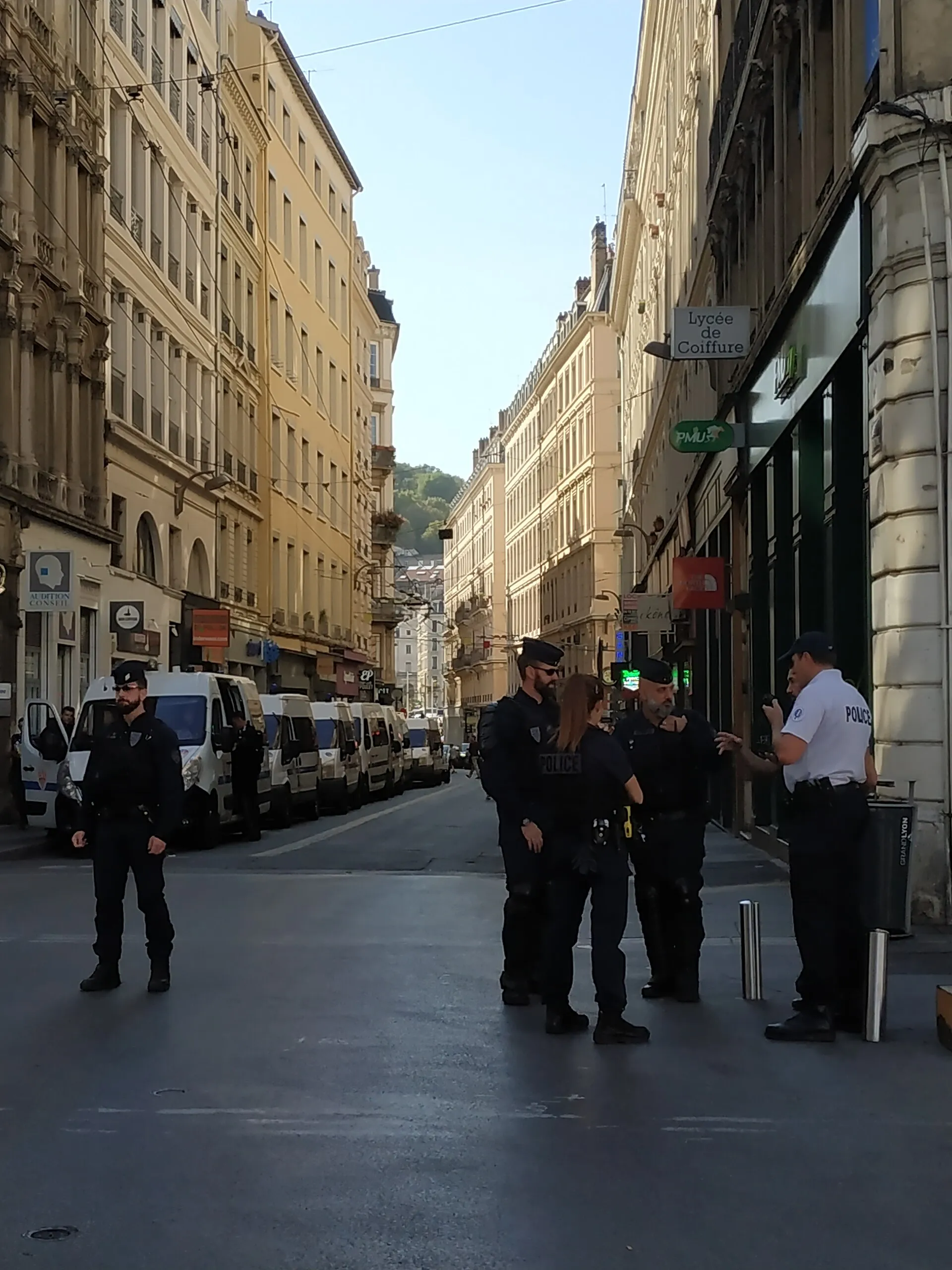 Un véhicule de la police nationale à Lyon